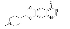 4-Chloro-7-[N-methylpiperidin-4-ylmethoxy]-6-methoxyquinazoline Chemical Structure