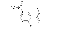Methyl 2-fluoro-5-nitrobenzoate 结构式