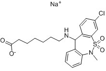 Tianeptine sodium salt Chemical Structure