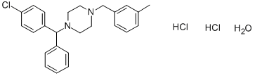 Meclizine Dihydrochloride Monohydrate Chemical Structure