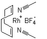 Bis(acetonitrile)(1,5-cyclooctadiene)rhodium(1+) tetrafluoroborate Chemical Structure