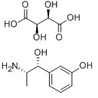 Metaraminol bitartrate Chemical Structure