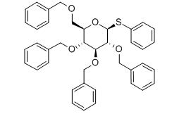 beta.-D-Glucopyranoside, phenyl 2,3,4,6-tetrakis-O-(phenylmethyl)-1-thio- Chemical Structure