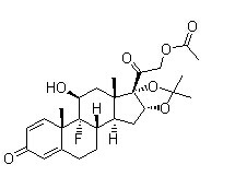 Triamcinolone acetonide 21-acetate Chemical Structure