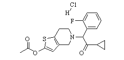 Prasugrel Hydrochloride Chemical Structure