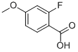 2-Fluoro-4-methoxybenzoic acid Chemical Structure