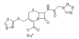 Ceftezole sodium Chemical Structure