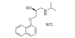 (S)-Propranolol hydrochloride Chemical Structure