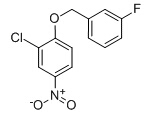 3-Chloro-4-(3-fluorobenzyloxy)nitrobenzene Chemical Structure