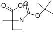 2-Methyl-1,2-azetidinedicarboxylic acid 1-(1,1-dimethylethyl) ester 结构式