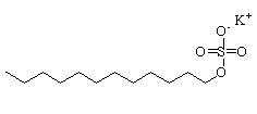 Potassium dodecyl sulphate Chemical Structure