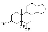 Androstane-3,5,6-triol,(3,5,6)-(9CI) 结构式