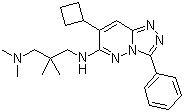 N3-(7-Cyclobutyl-3-phenyl-1,2,4-triazolo[4,3-b]pyridazin-6-yl)-N1,N1,2,2-tetramethyl-1,3-propanediamine Chemical Structure