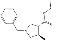 Trans-1-Benzyl-4-methylpyrrolidine-3-carboxylic acidethylester Chemical Structure