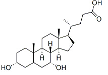 Chenodeoxycholic acid 结构式