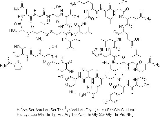 Salmon Calcitonin Acetate Chemical Structure