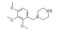 Trimetazidine Chemical Structure