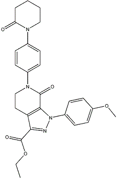 Apixaban V Chemical Structure