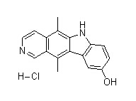 9-Hydroxyellipticine Hydrochloride Chemical Structure