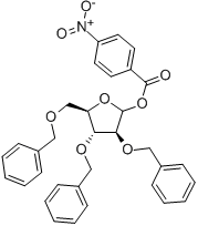 2,3,5-tri-O-benzyl-1,0-(4-nitrobenzoyl)-D-arabinofuranose 结构式