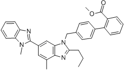 Telmisartan Methyl Ester Chemical Structure