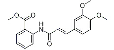 (3',4'-dimethoxycinnamoyl)-anthranilic acid methyl ester Chemical Structure