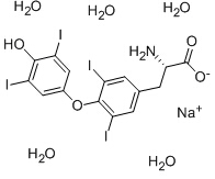 L-Thyroxin Sodium Chemical Structure
