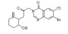 Halofuginone Chemical Structure