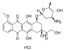 Epirubicin Hydrochloride Chemical Structure