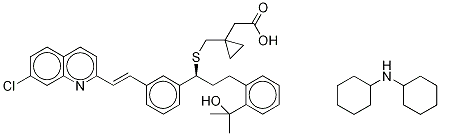 Montelukast Dicyclohexylamine Salt Chemical Structure