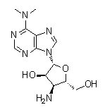 Puromycin aminonucleoside 结构式