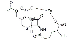 Cephalosporin c zinc salt Chemical Structure