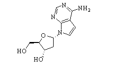 7-Deaza-2'-deoxyadenosine Chemical Structure