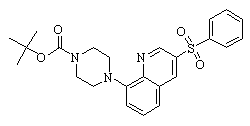 Tert-butyl 4-(3-(phenylsulfonyl)quinolin-8-yl)piperazine-1-carboxylate Chemical Structure