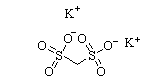 Methanedisulfonic acid,potassium salt Chemical Structure