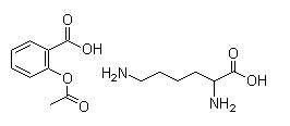 Aspirin DL-lysine Chemical Structure