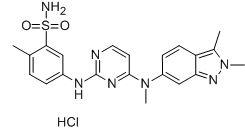 Pazopanib HCl Chemical Structure
