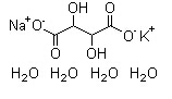 Potassium sodium tartrate tetrahydrate Chemical Structure