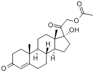 17α-Hydroxy-11-deoxycorticosterone-21-acetate Chemical Structure