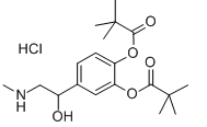 Dipivefrin hydrochloride Chemical Structure