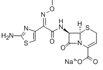 Ceftizoxime sodium 结构式