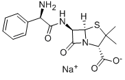 Ampicillin sodium Chemical Structure