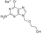 Aciclovir sodium 结构式