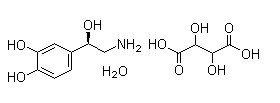 Noradrenaline bitartrate Chemical Structure