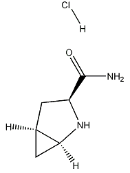 L- cis- 4,5- methanoprolinamide HCl 结构式