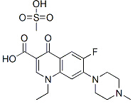 Pefloxacin mesylate Chemical Structure