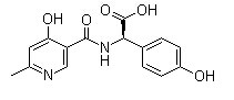2-(4-Hydroxy-6-methylnicotinamido)-2-(4-hydroxyphenyl)acetic acid Chemical Structure