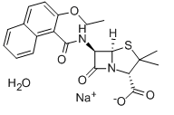 Nafcillin sodium salt monohydrat Chemical Structure