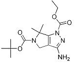 5-tert-butyl 1-ethyl 3-amino-6,6-dimethylpyrrolo[3,4-c]pyrazole-1,5(4H,6H)-dicarboxylate 结构式