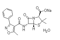 Oxacillin sodium monohydrate Chemical Structure